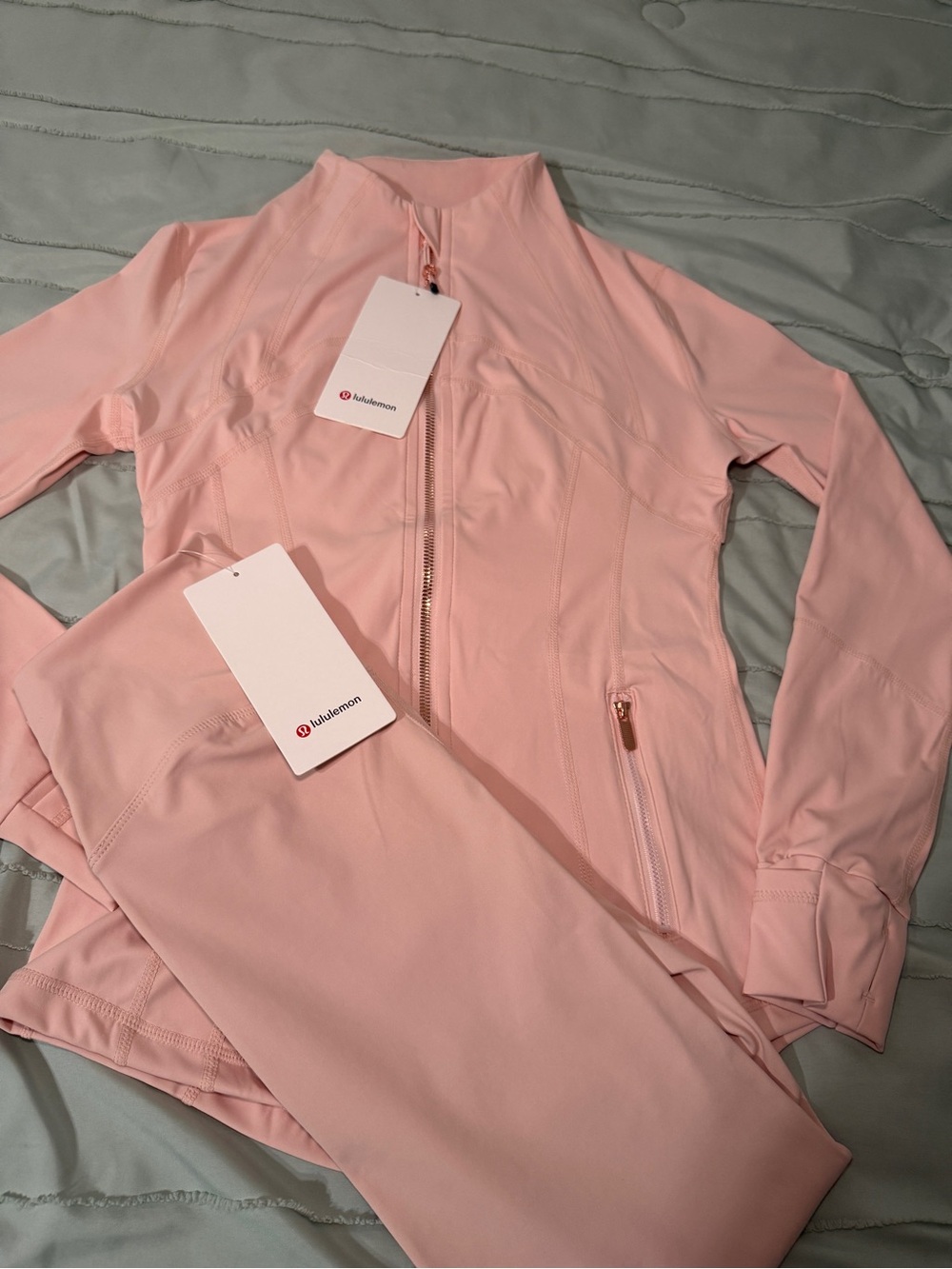 lululemon athletica Women’s Pink Zip-Up Bomber Jacket